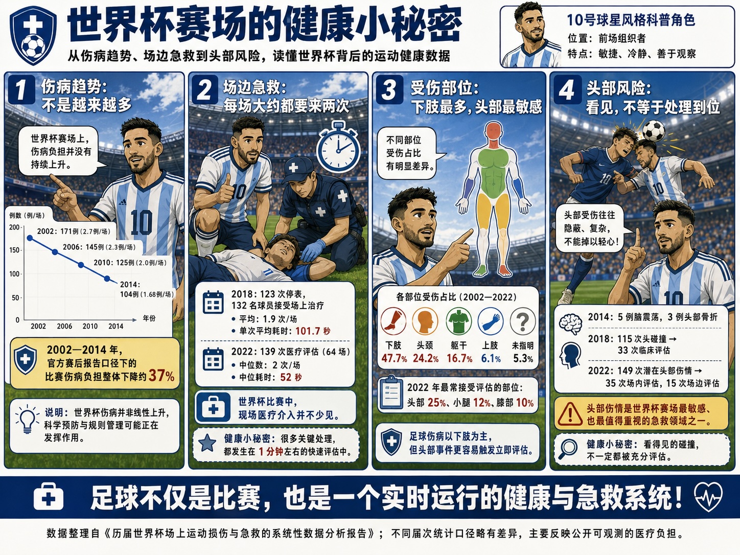 世界杯健康小秘密科普海报